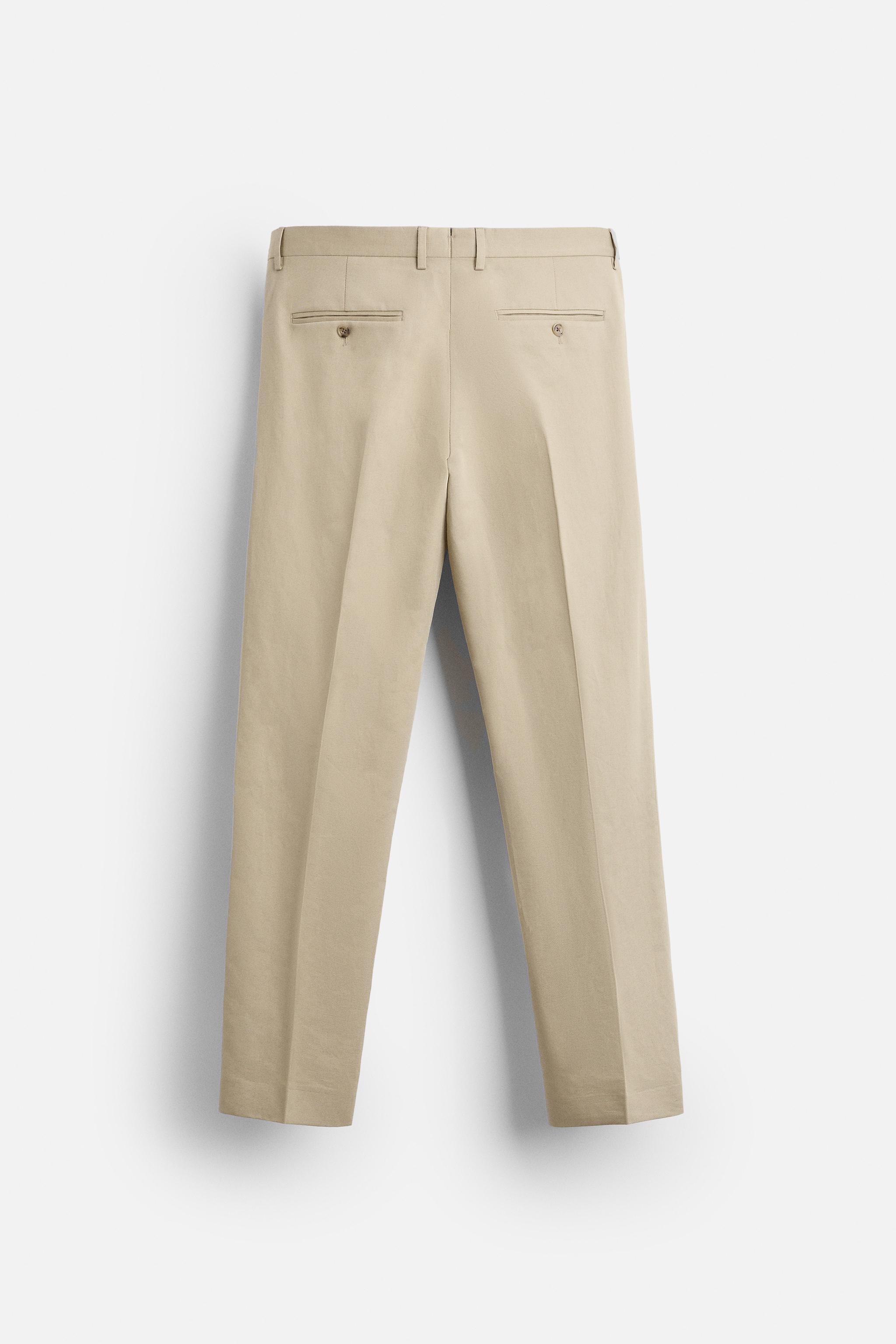 LINEN - COTTON BLEND SUIT PANTS Product Image