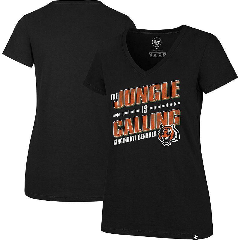 Womens 47 Cincinnati Bengals Team Regional Ultra Rival V-Neck T-Shirt Product Image