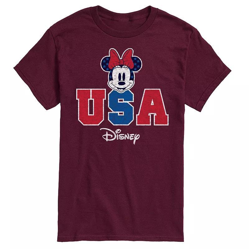 Disneys Minnie Mouse Mens USA Graphic Tee Product Image