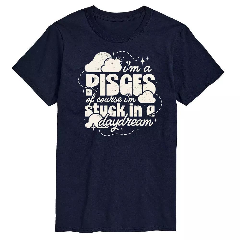 Men's I'm A Pisces Daydream Graphic Tee, Size: XXL, Purple Product Image