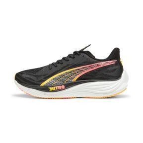 PUMA Velocity NITRO 3 Mens Running Shoes in Black/Silver/Sun Stream Product Image