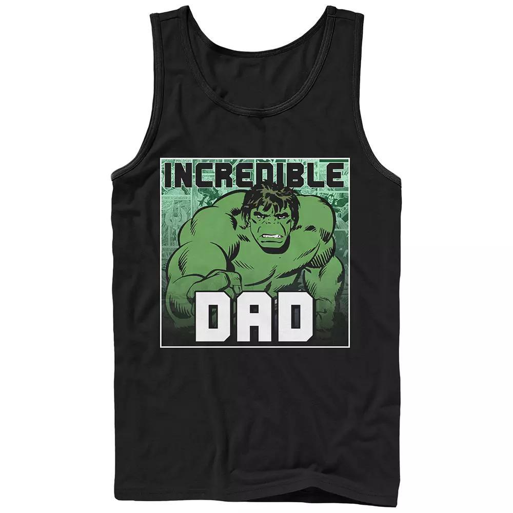 Men's Marvel Hulk Incredible Dad Graphic Tank Top,  Product Image