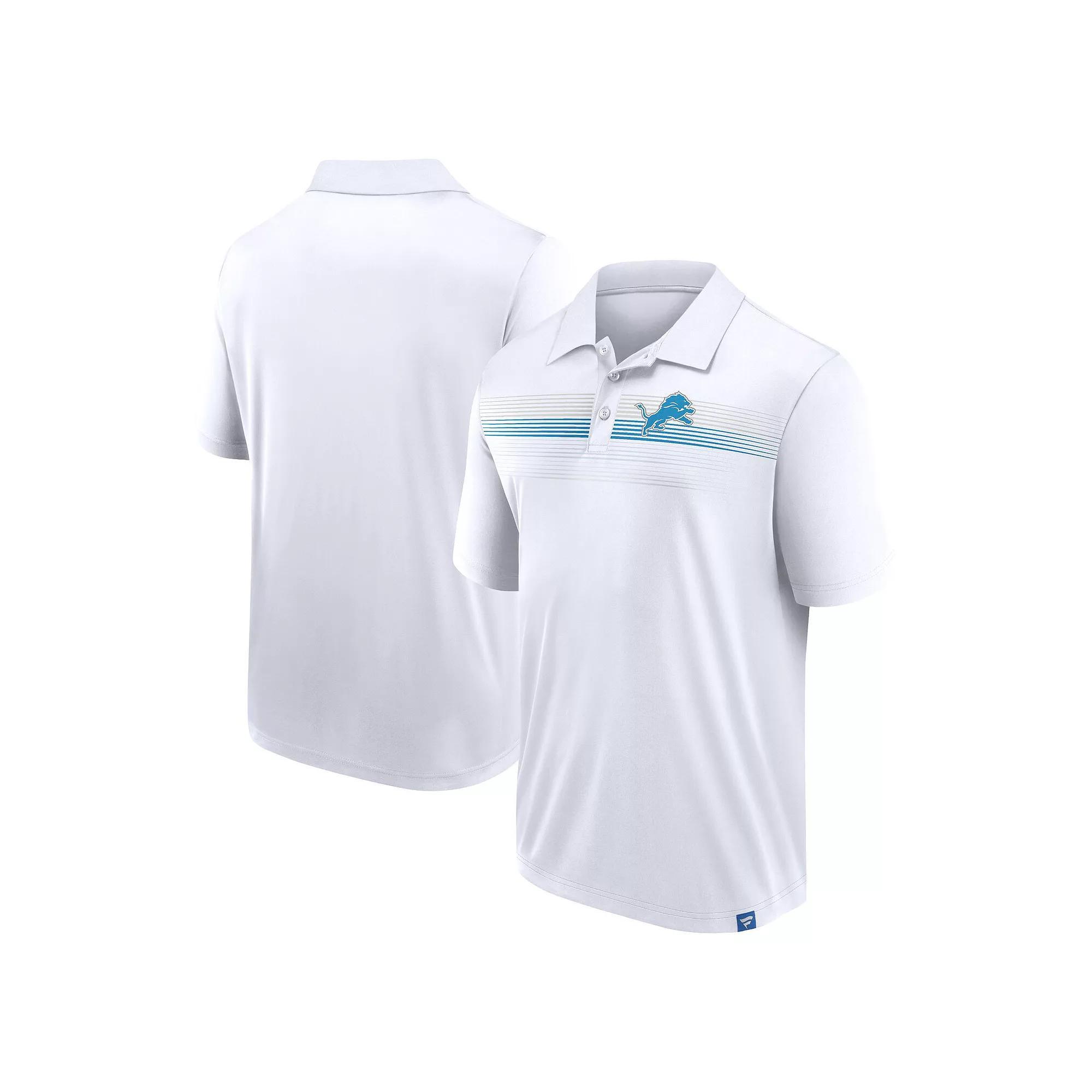 Men's Fanatics Branded White Detroit Lions Big & Tall Sublimated Polo, Size: 5XB Product Image