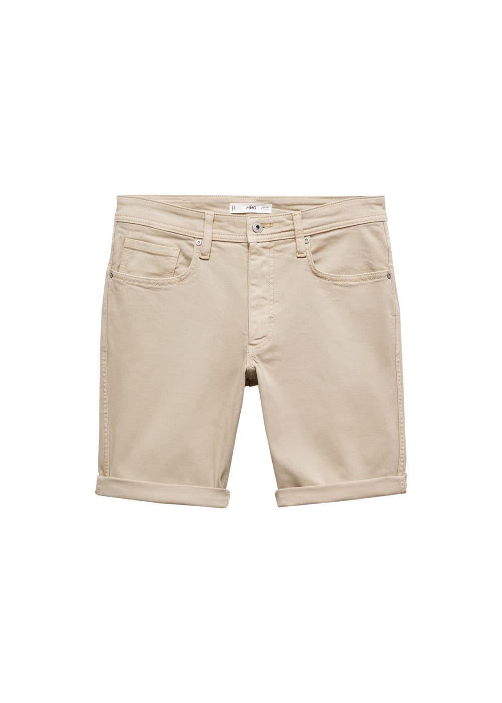 Mango Mens Denim Bermuda Shorts Product Image