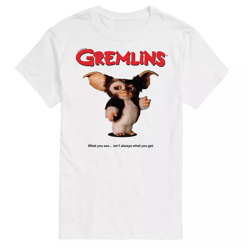 Big & Tall Gremlins Movie Poster Graphic Tee, Men's, Size: 3XL Tall, White Product Image