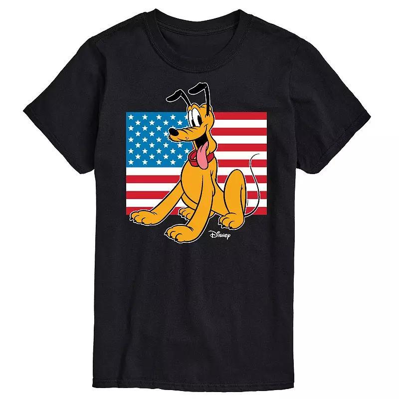 Disney's Pluto Men's Americana Flag Graphic Tee, Size: XXL, Blue Product Image