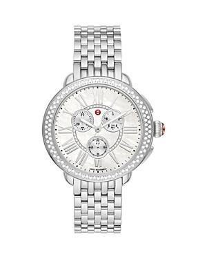 Womens Serein Stainless Steel, Mother-Of-Pearl & 0.62 TCW Diamond Chronograph Watch/38MM x 40MM Product Image