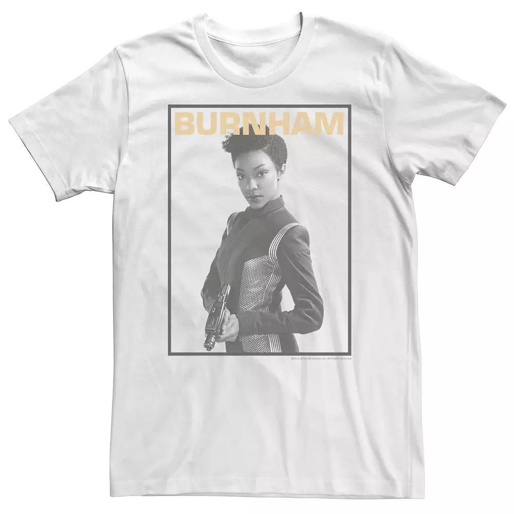 Big & Tall Star Trek Discovery Burnham Greyscale Pose Tee, Men's, Size: XXL Tall, White Product Image