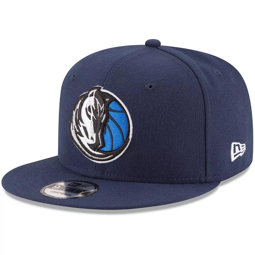 Men's New Era Navy Dallas Mavericks Official Team Color 9FIFTY Snapback Hat, Blue Product Image