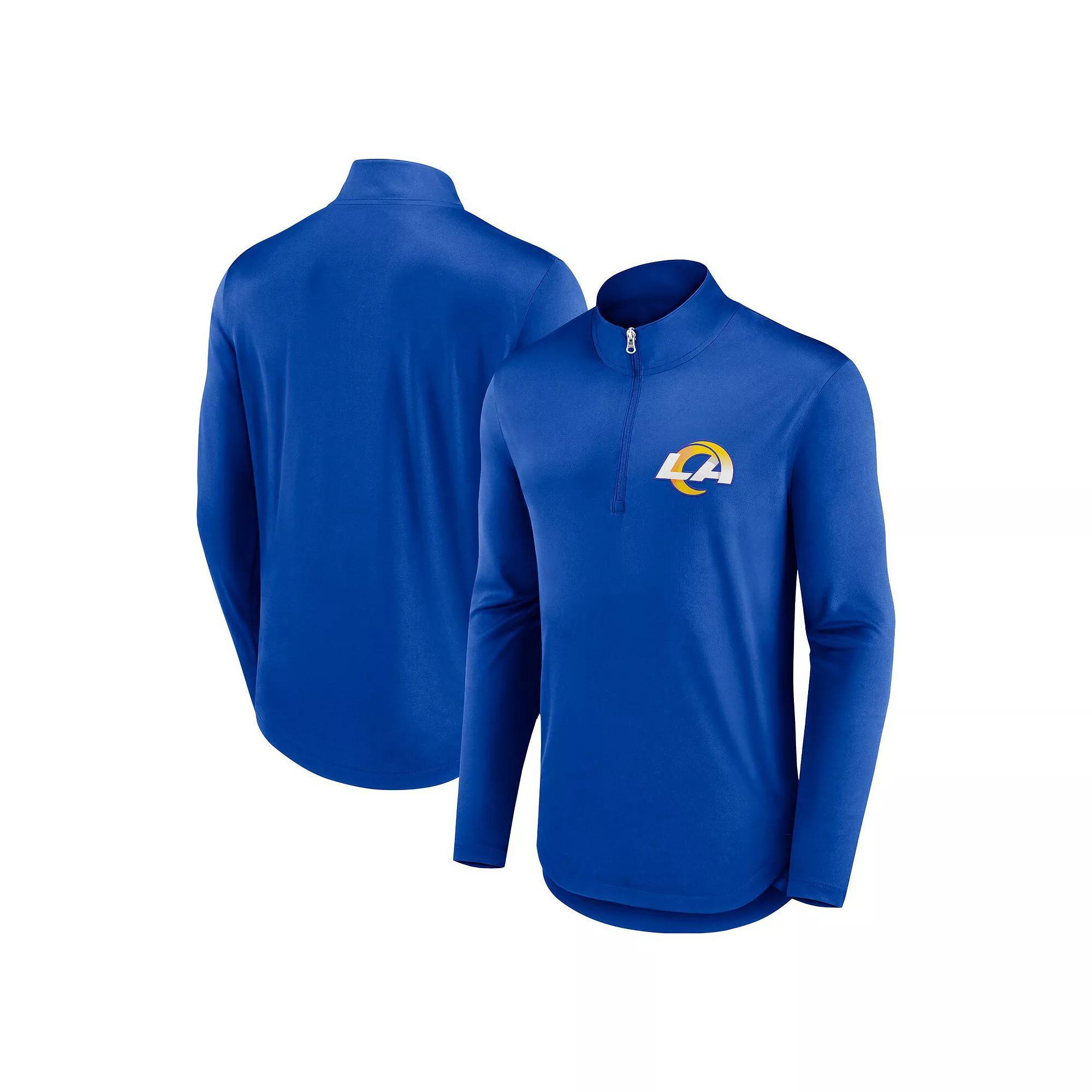 Men's Fanatics Branded Red Washington Capitals Mock Neck Quarter-Zip Top,  Product Image