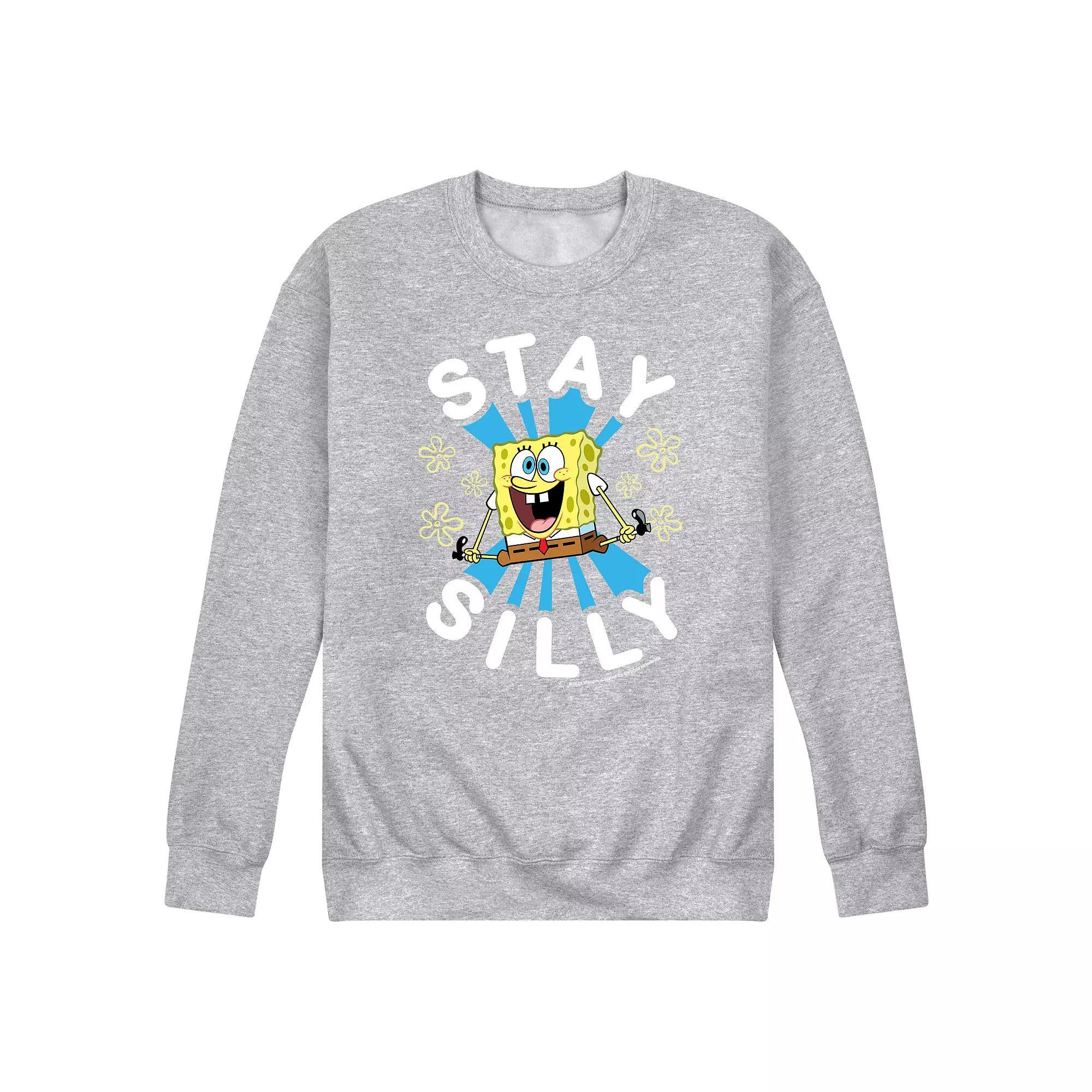 Men's SpongeBob SquarePants Stay Silly Sweatshirt,  Product Image
