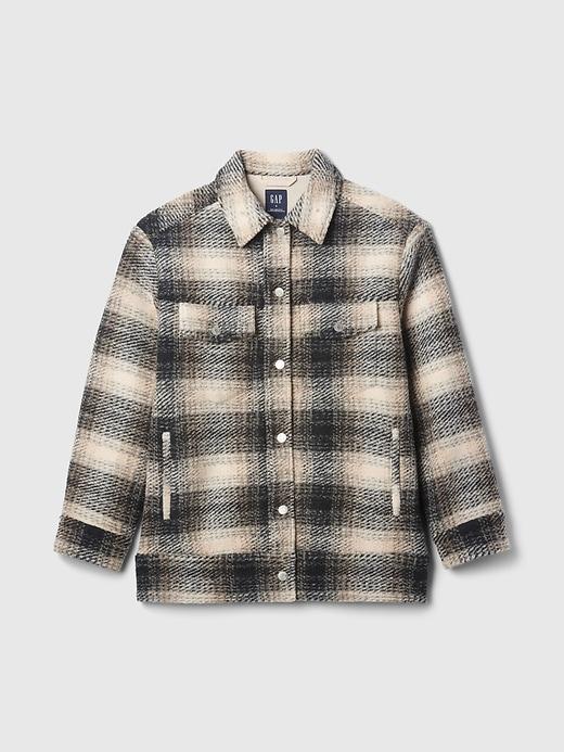 Wool Boyfriend Shirt Jacket Product Image