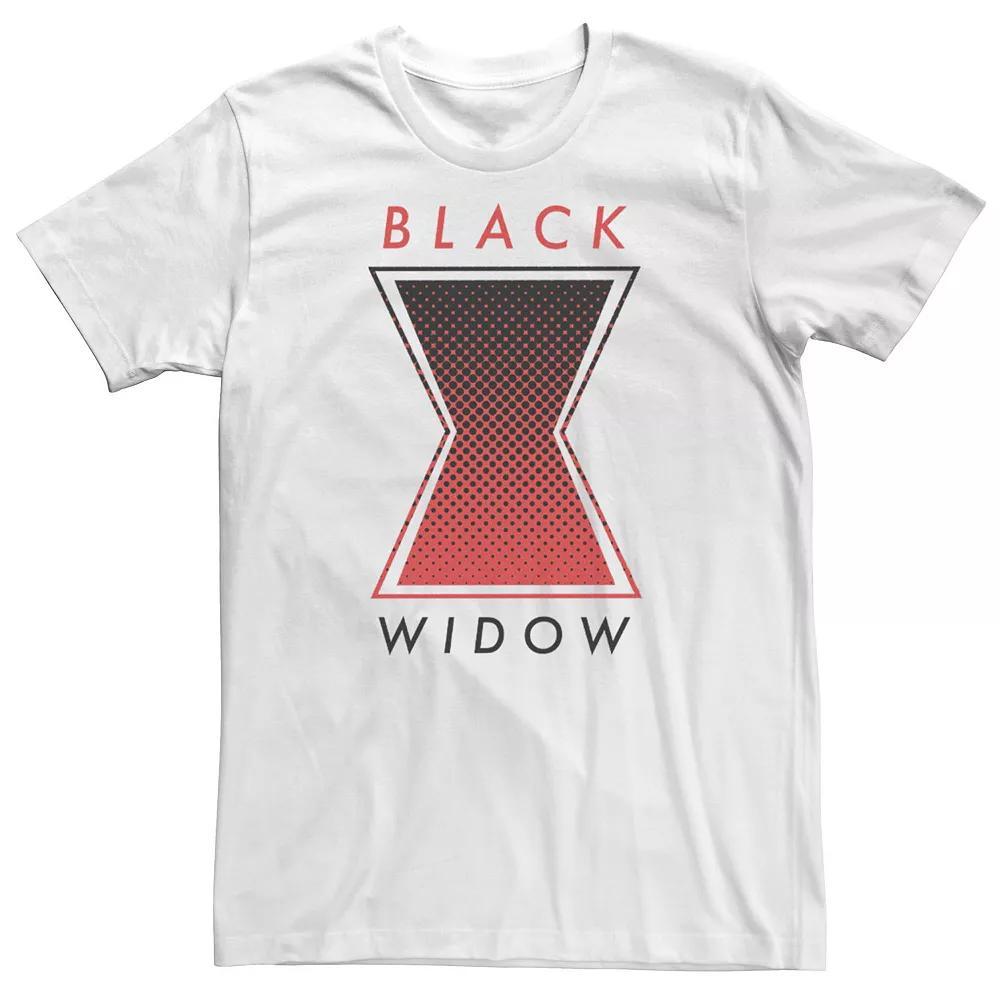 Big & Tall Marvel Black Widow Halftone Logo Tee, Men's,  Product Image