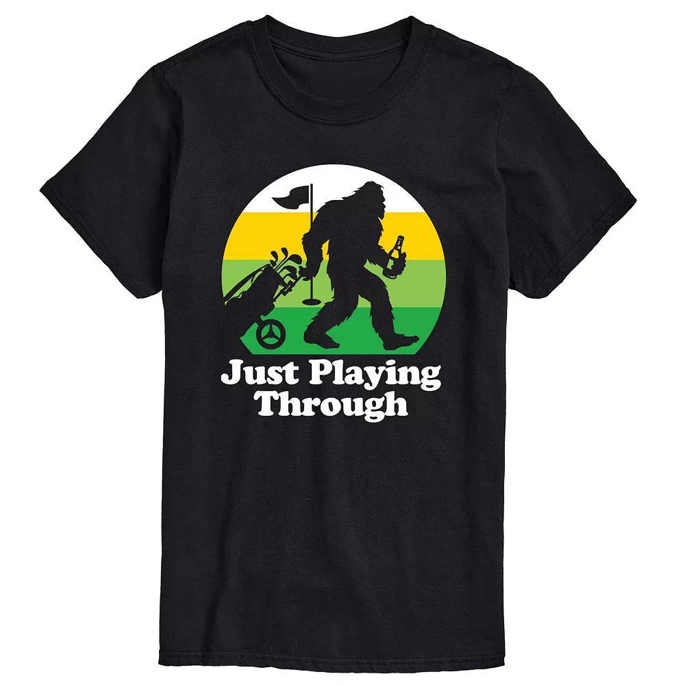Men's Just Playing Through Sasquatch Graphic Tee,  Product Image