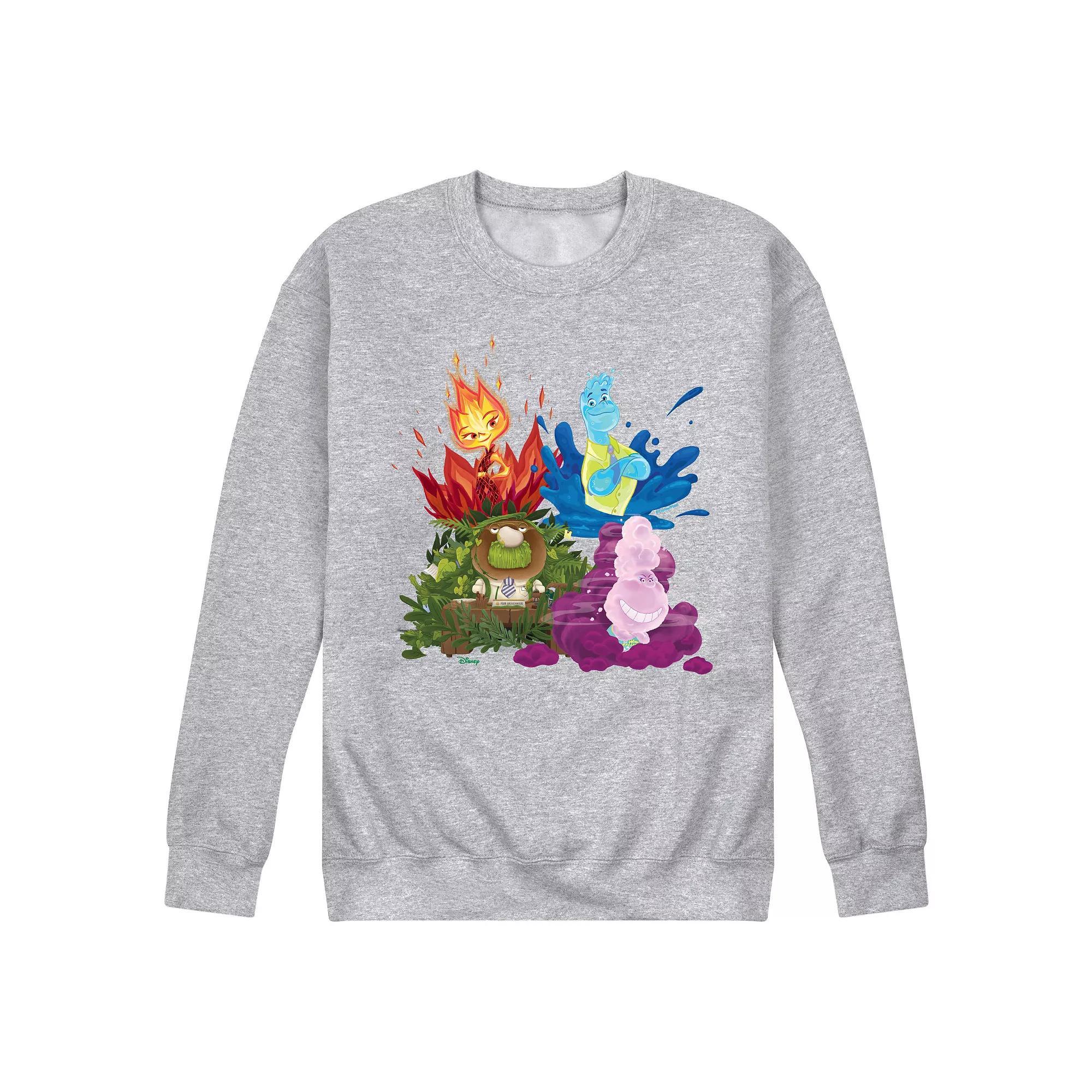 Disney's Elemental Men's Group Fleece Sweatshirt,  Product Image