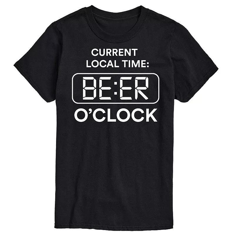 Men's Beer Oclock Tee, Size: Large, Black Product Image