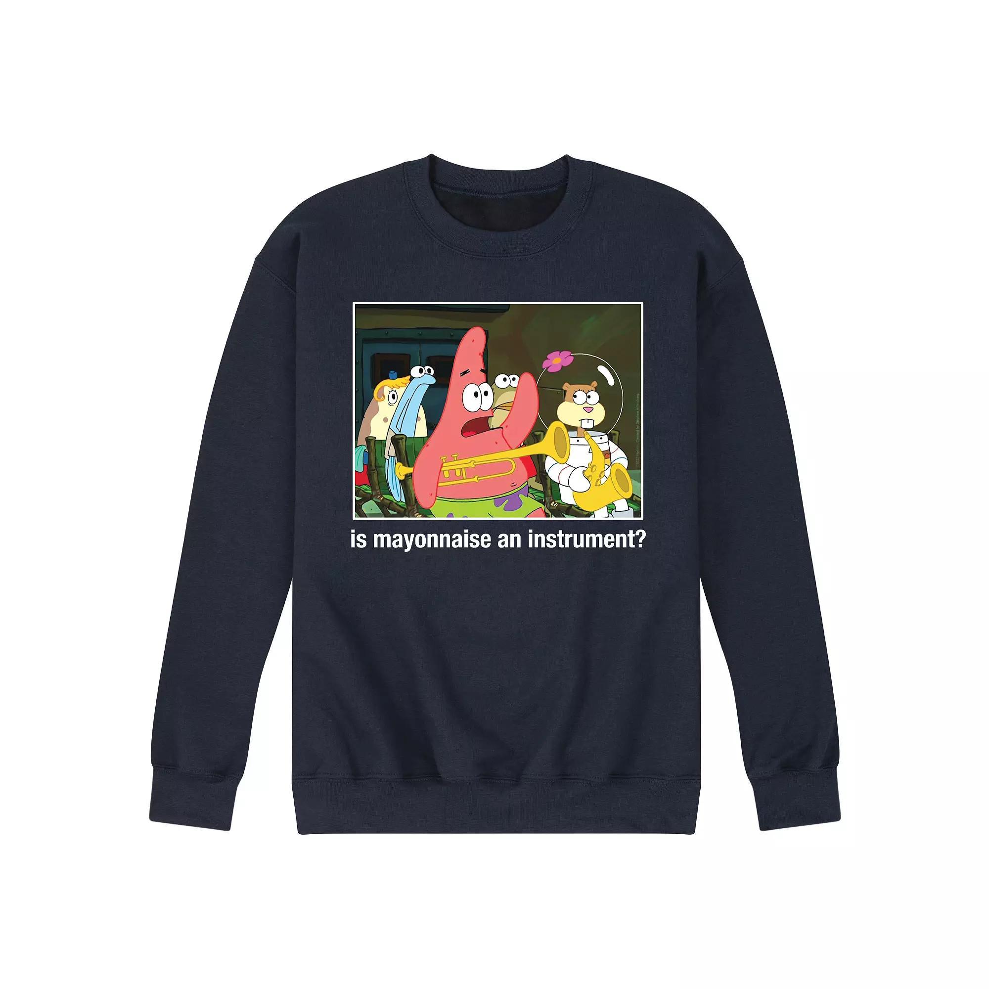Men's SpongeBob SquarePants Mayo Instrument Sweatshirt,  Product Image