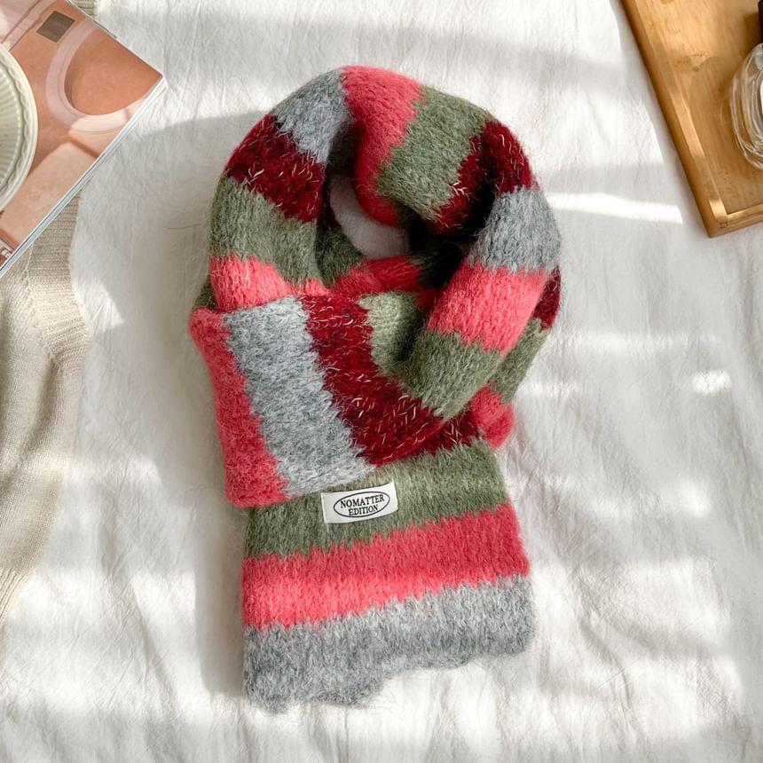 Striped Wool Scarf Product Image