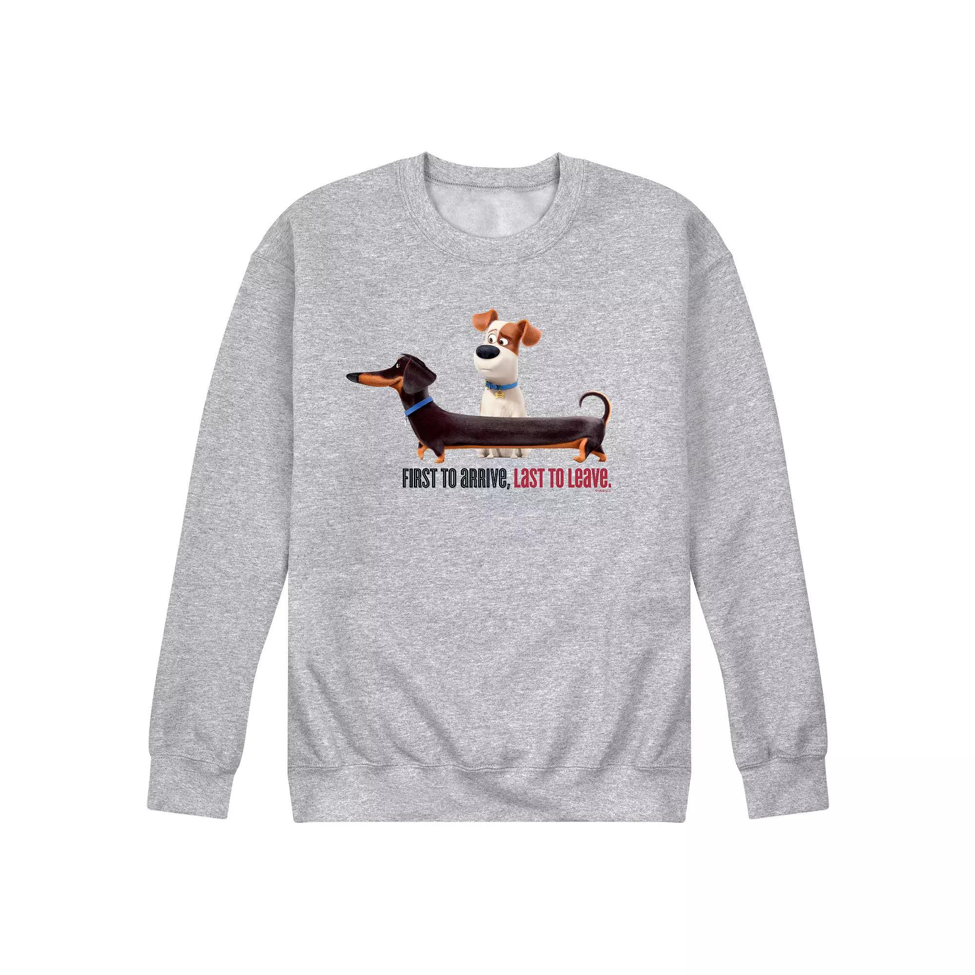 Men's Secret Life Pets Arrive Graphic Fleece Pullover,  Product Image