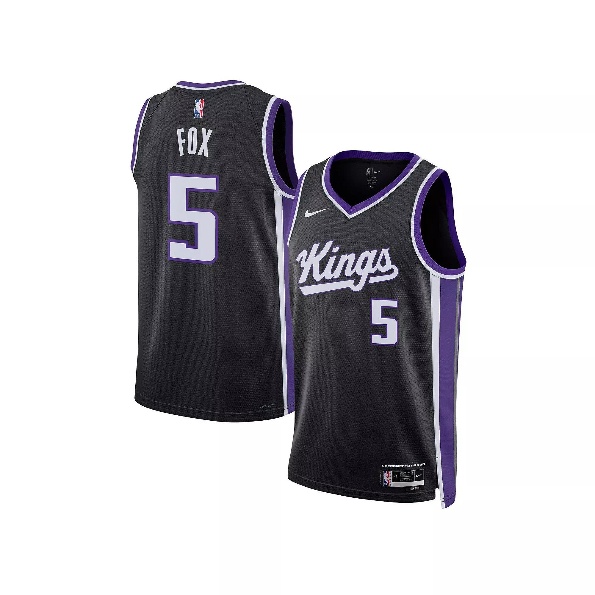 De'Aaron Fox Sacramento Kings 2023/24 Icon Edition Nike Dri-FIT NBA Swingman Jersey Product Image