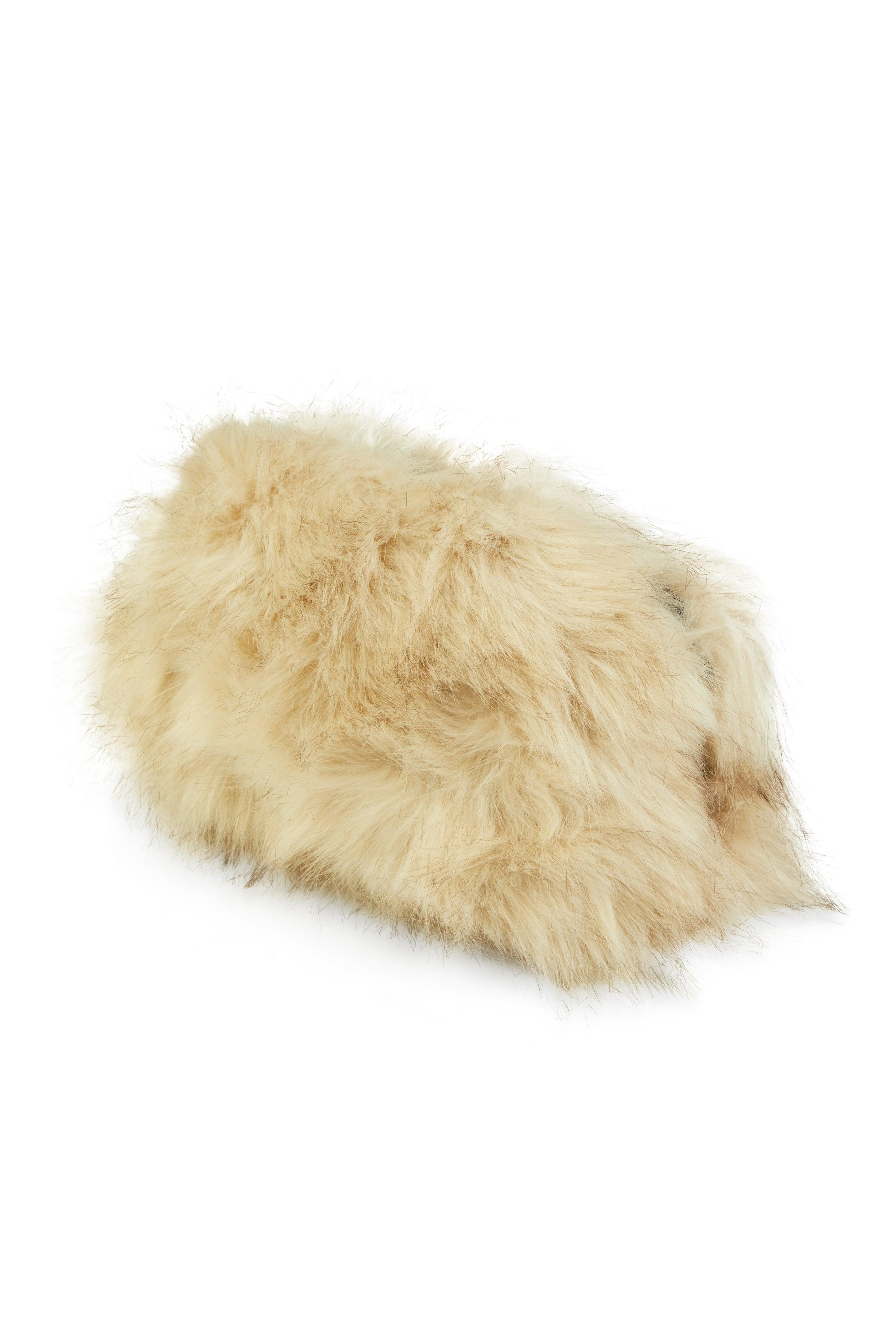 Womens Faux Fur Muff Crossbody Bag Product Image