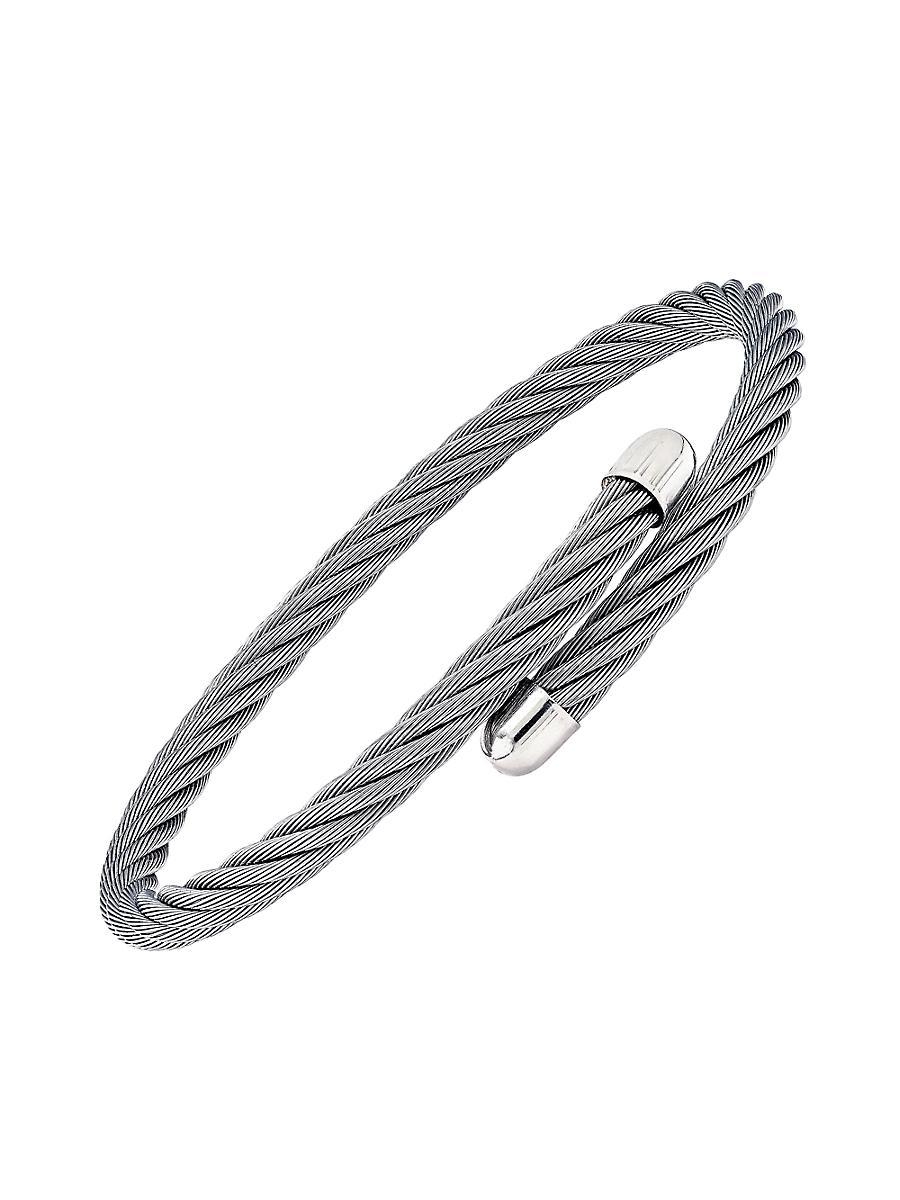 Mens Stainless Steel Cable Bracelet Product Image