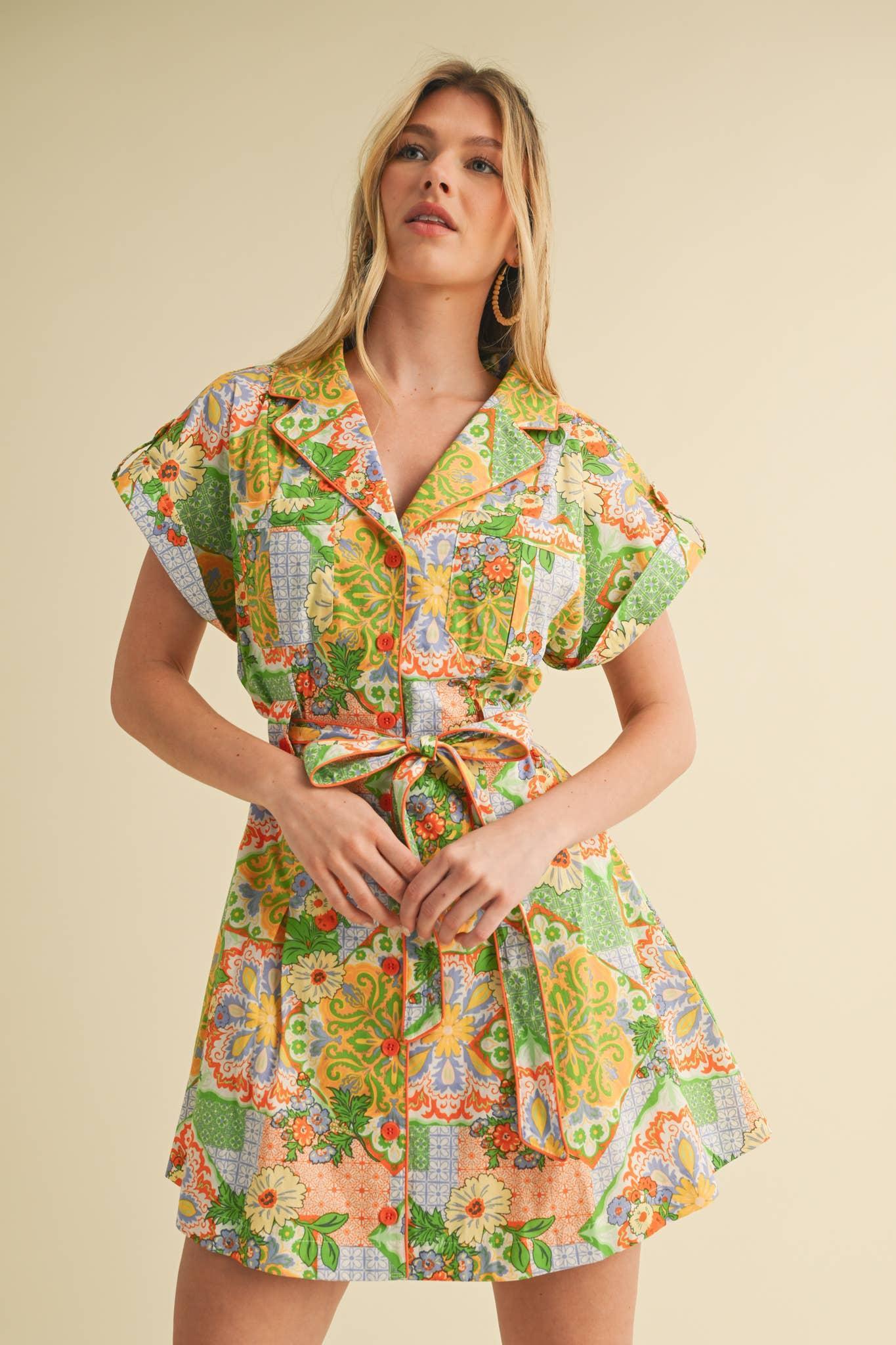 Patchwork Button Down Mini Product Image