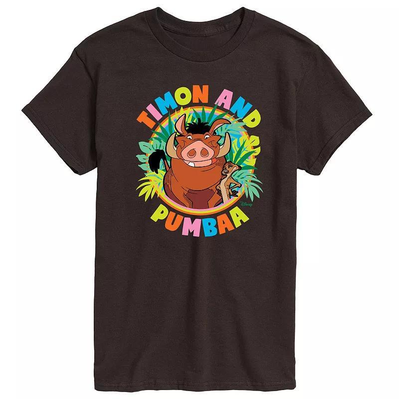 Disney's The Lion King Timon And Pumba Men's Graphic Tee, Size: XXL, Blue Product Image