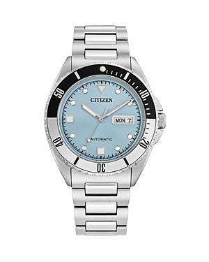 Citizen Mens Wr100 Automatic Stainless Steel Bracelet Watch Product Image