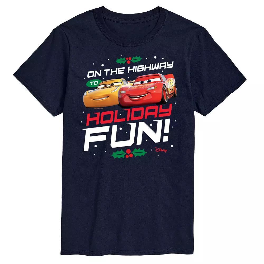 Disney's Cars Men's Highway To Holiday Fun Graphic Tee,  Product Image