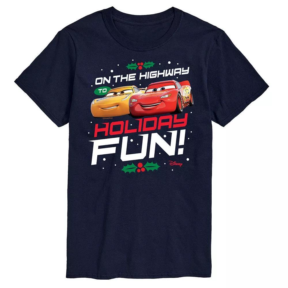 Disney's Cars Men's Highway To Holiday Fun Graphic Tee,  Product Image