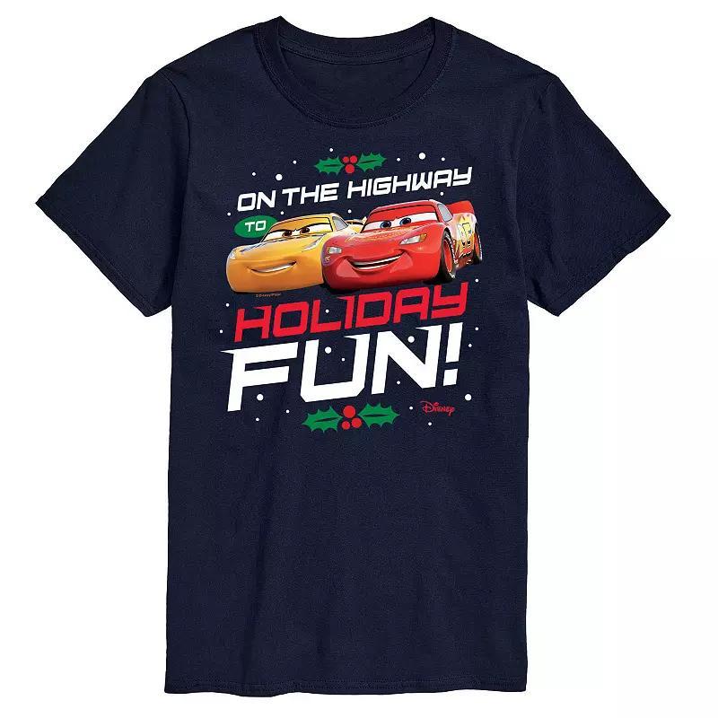 Disney's Cars Big & Tall Highway To Holiday Fun Graphic Tee, Men's, Size: 5XB, Black Product Image