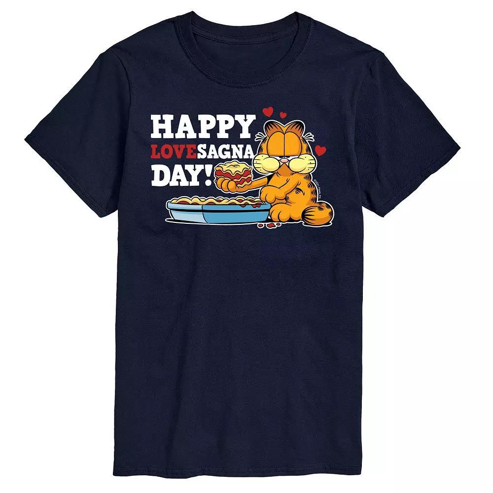 Big & Tall Garfield Lovesagna Day Tee, Men's,  Product Image