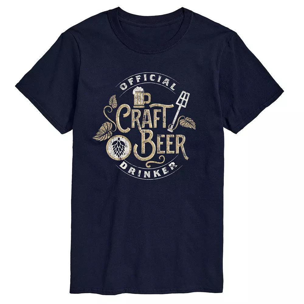 Big & Tall Official Craft Beer Tee, Men's, Size: XXL Tall, Blue Product Image