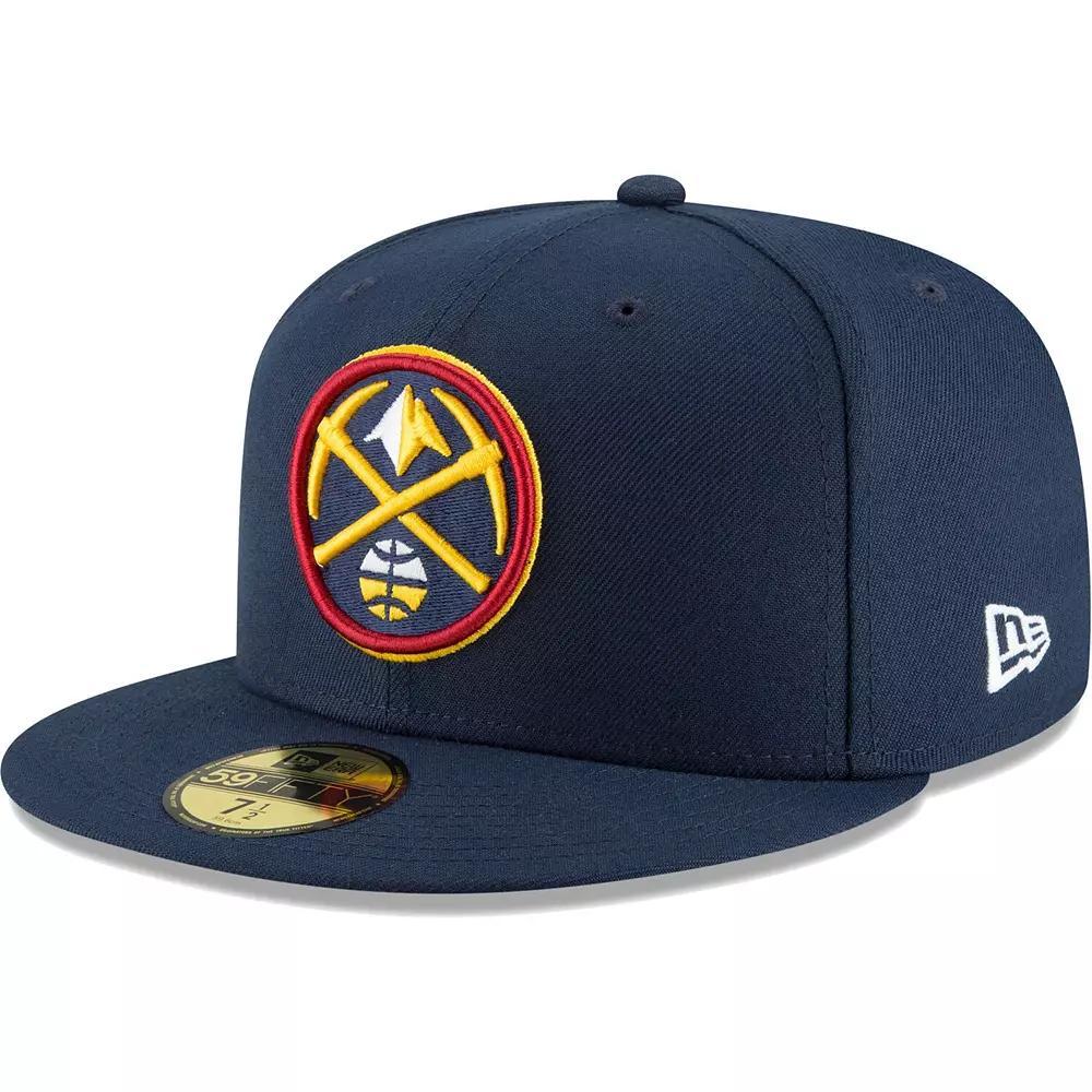 Men's New Era Navy Denver Nuggets Team 59FIFTY Fitted Hat,  Product Image