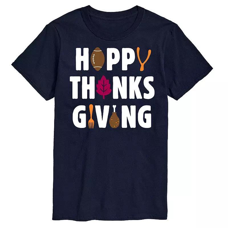 Men's Happy Thanksgiving Icons Graphic Tee,  Product Image