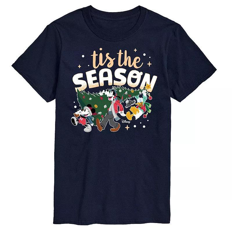 Disney's Mickey Mouse & Friends Men's Tis The Season Graphic Tee, Size: Small, Black Product Image