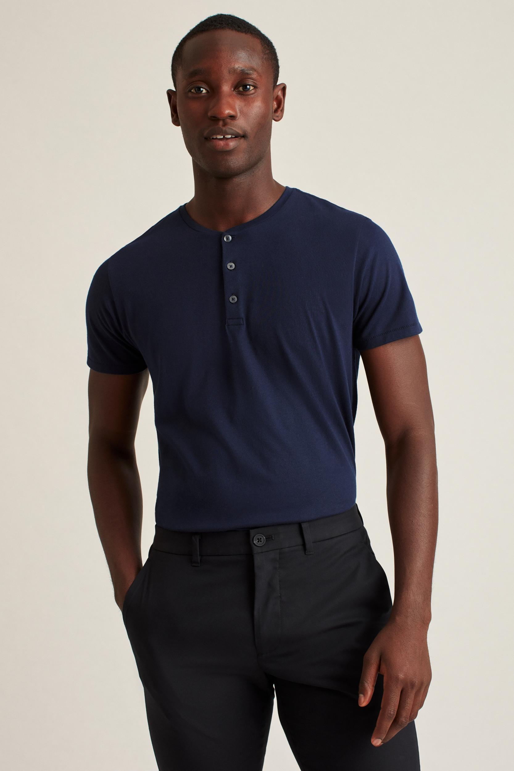 Pima Performance Short Sleeve Henley Product Image