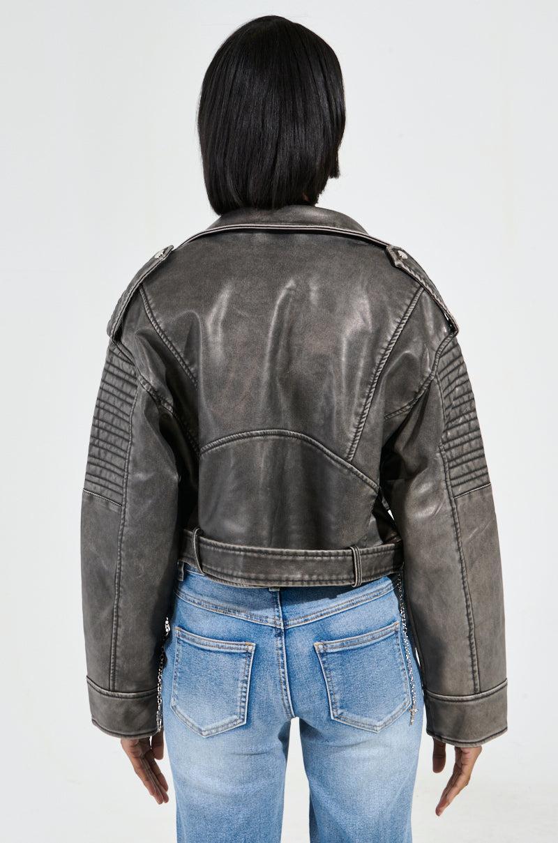 SAY MY NAME DISTRESSED MOTO Product Image