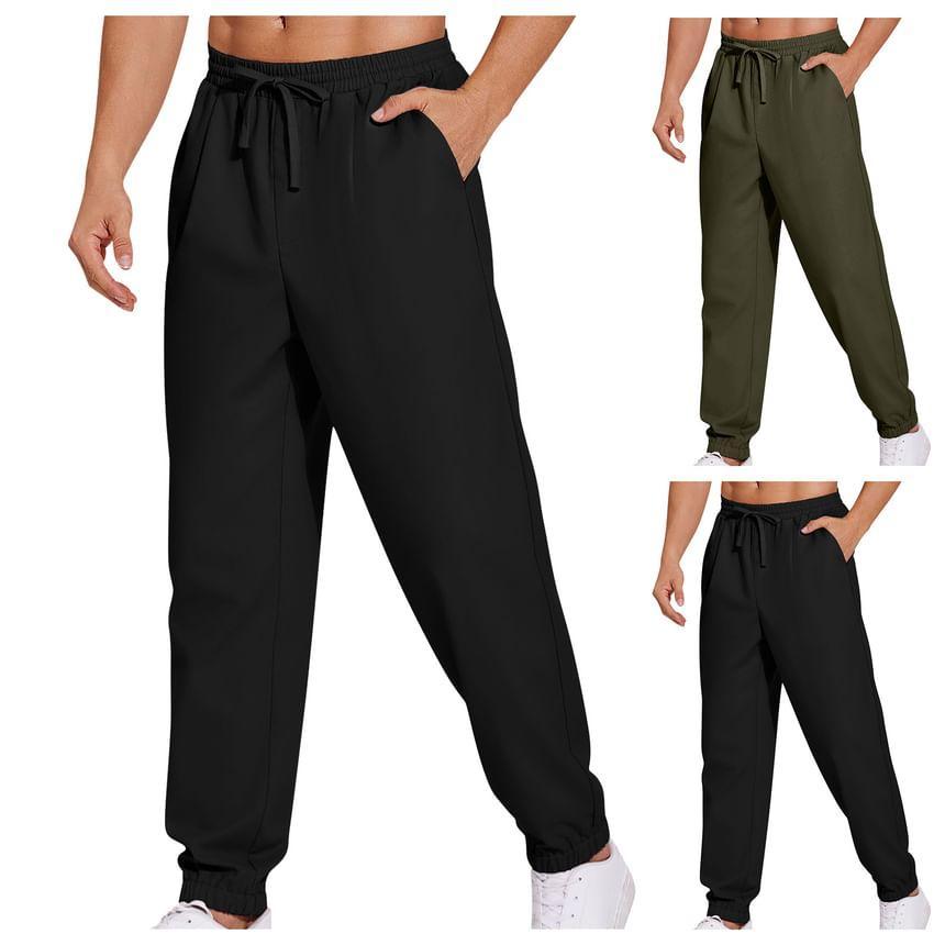 Low Rise Plain Sweatpants Product Image