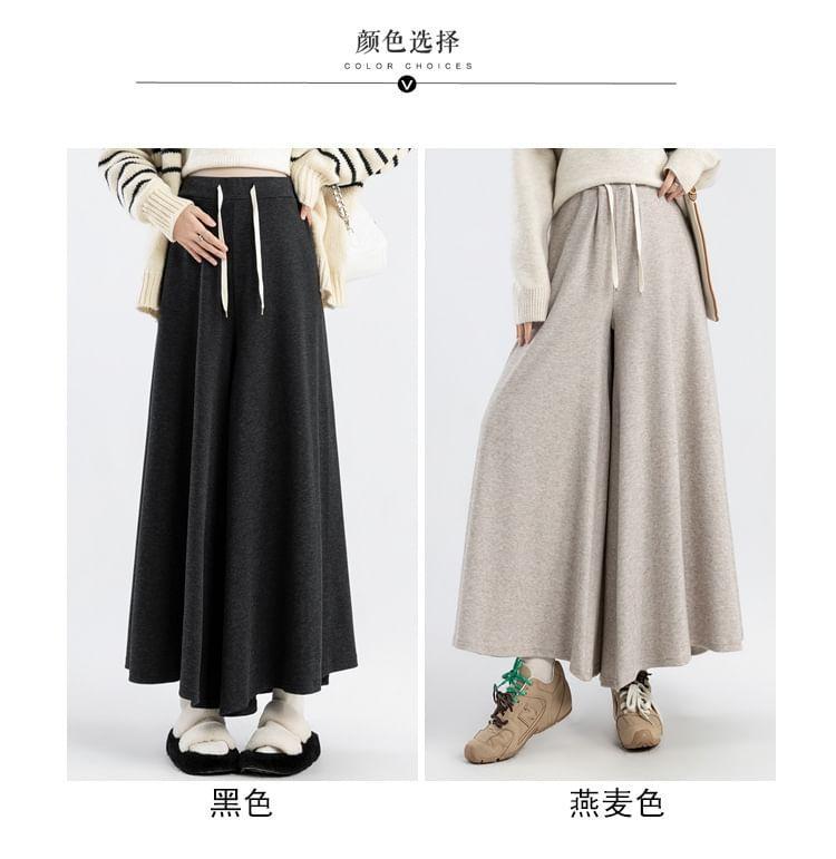 Maternity High Waist Plain Cropped Culottes Product Image