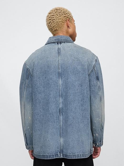 Painted Denim Chore Jacket Product Image