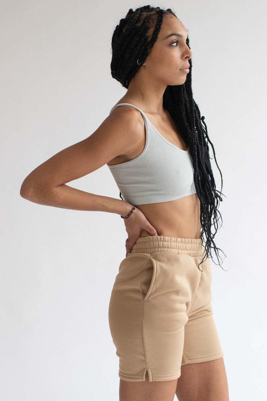 Dove Ribbed Seamless Bralette Product Image