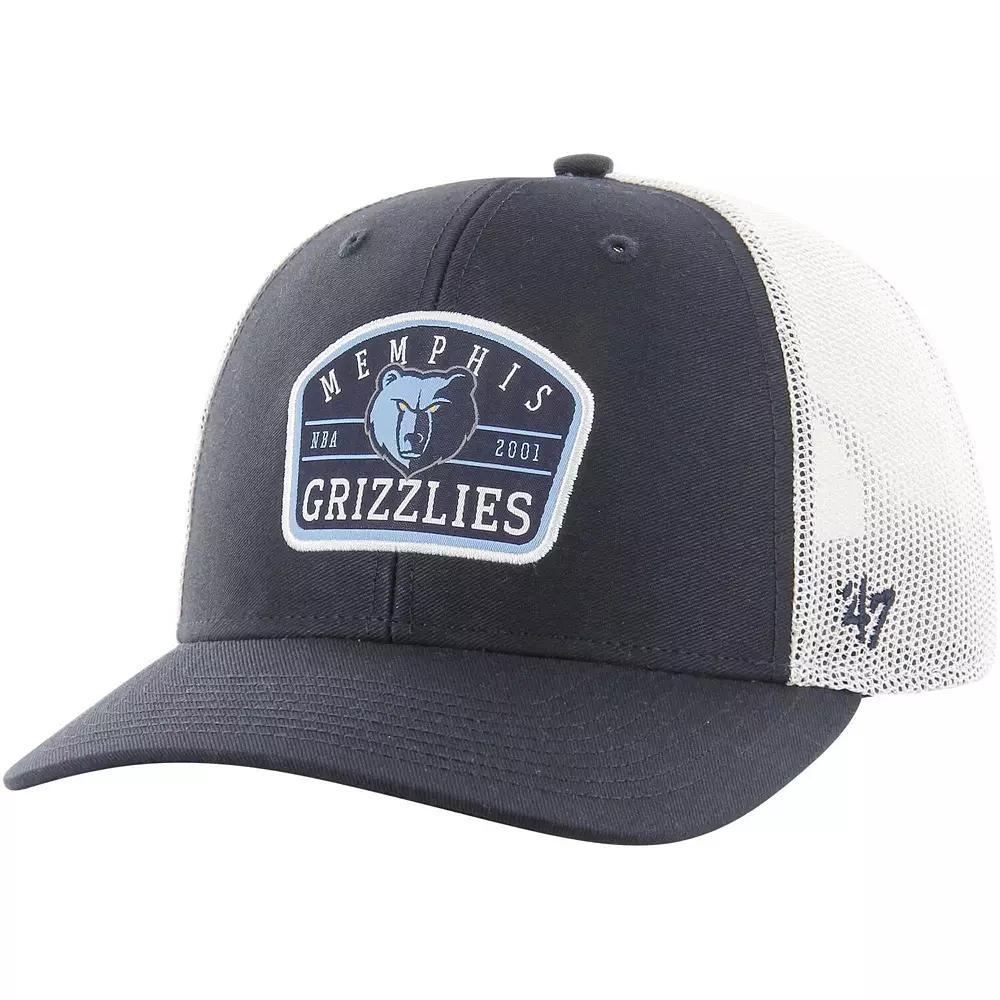 Men's '47 Navy Memphis Grizzlies Semi Patch Trucker Adjustable Hat, Grz Blue Product Image
