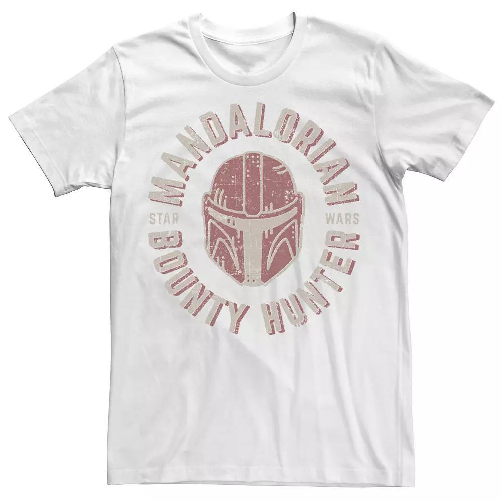 Big & Tall Star Wars The Mandalorian Helmet Stamp Tee, Men's, Size: XLT, Blue Product Image