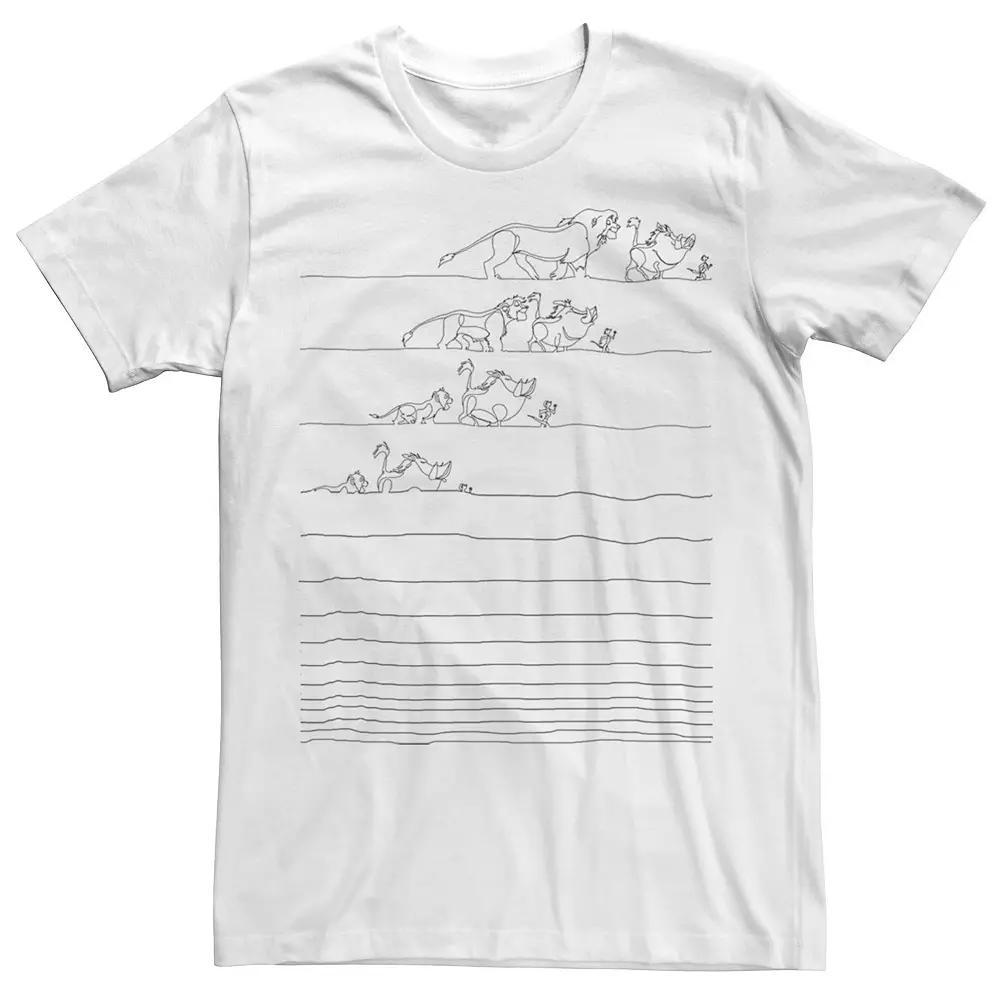 Mens Disneys The Lion King Hakuna Matata Line Art Tee Product Image