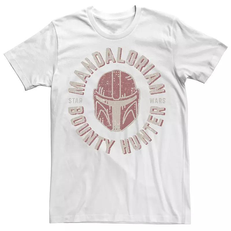 Big & Tall Star Wars The Mandalorian Helmet Stamp Tee, Men's, Size: XLT, Blue Product Image