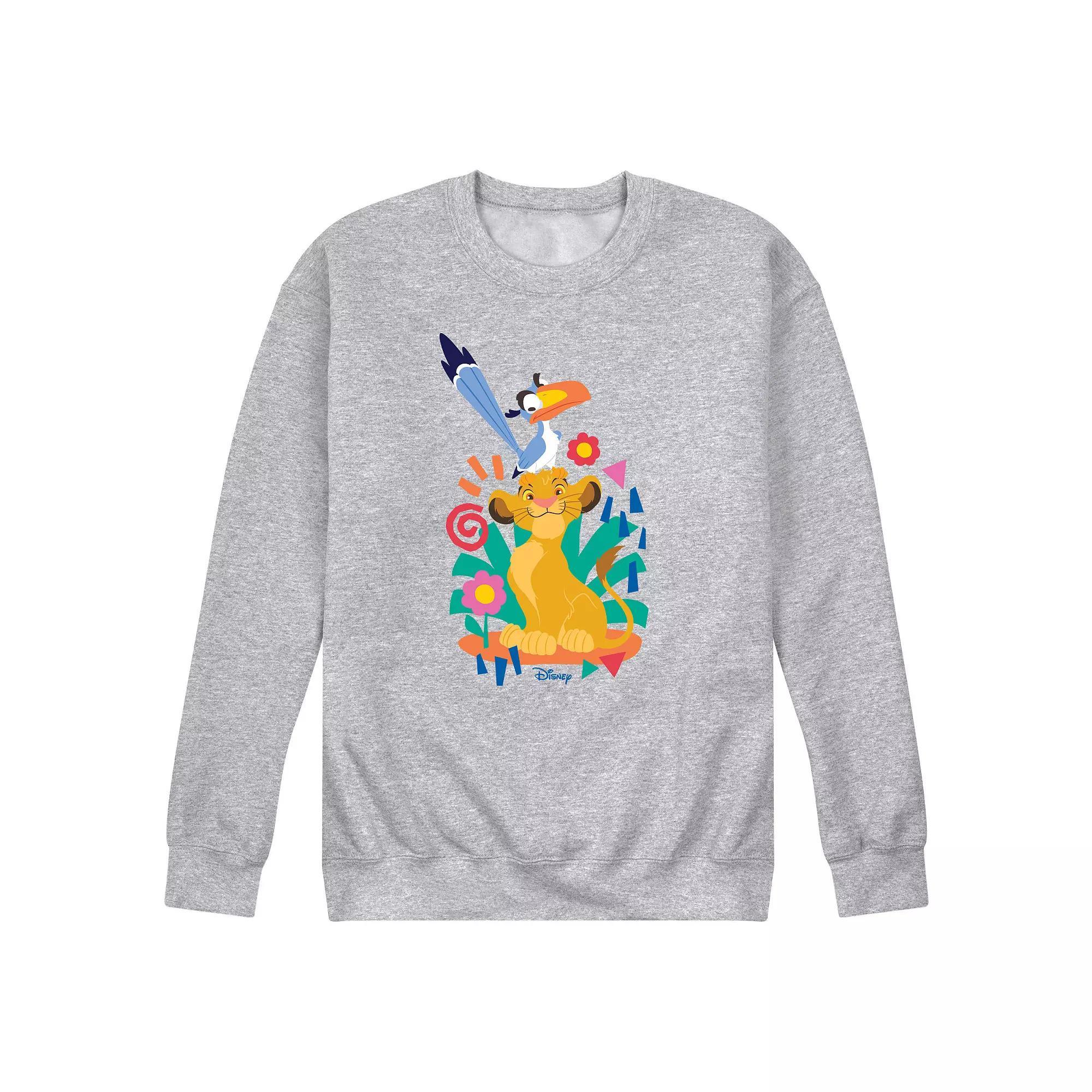 Disney's Lion King Simba & Zazu Men's Fleece Sweatshirt,  Product Image