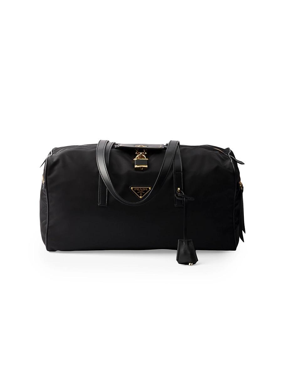 Womens Large Re-Nylon Top Handle Bag with Lock Product Image