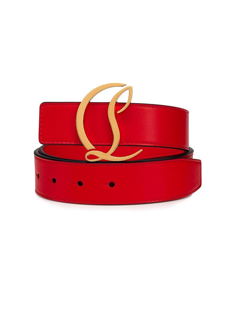 Womens Logo Leather Belt Product Image